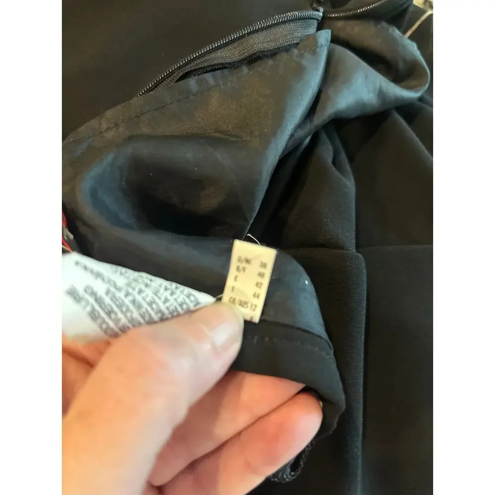 Dresses Unlimited Black Lined Midi Skirt Size 8